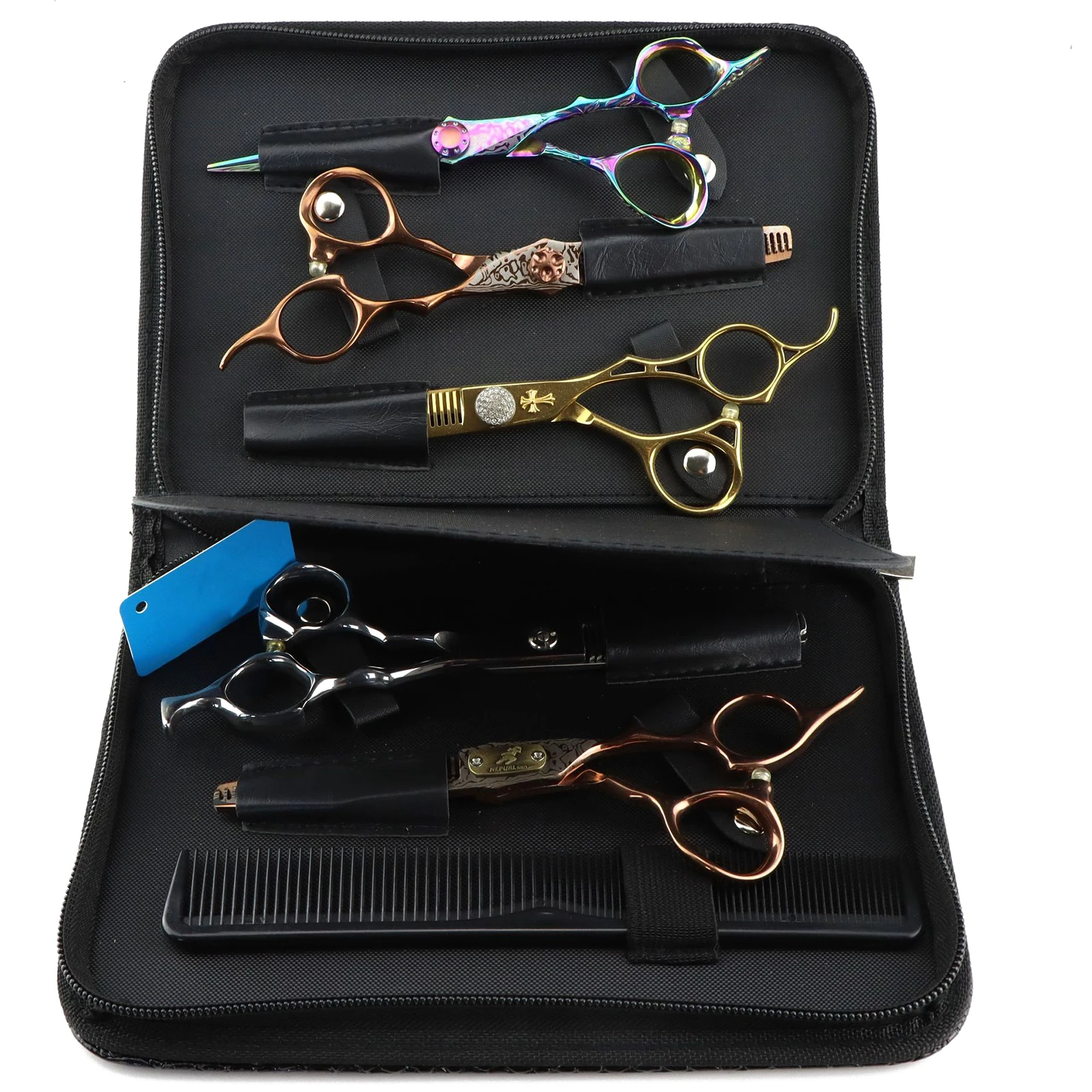 Scissors Bag PU Leather 1Pcs Hair Scissors Bag Hairdressing Scissors Case Hairdressing Tools Scissors Comb Waist Pouch