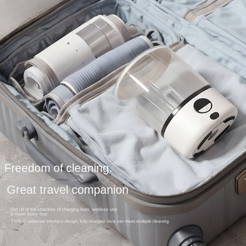 New USB Charging Washing Machine Portable Underwear Cleaner 2L Fully Automatic Socks Washing Machine Dehydratable Laundry Bucket