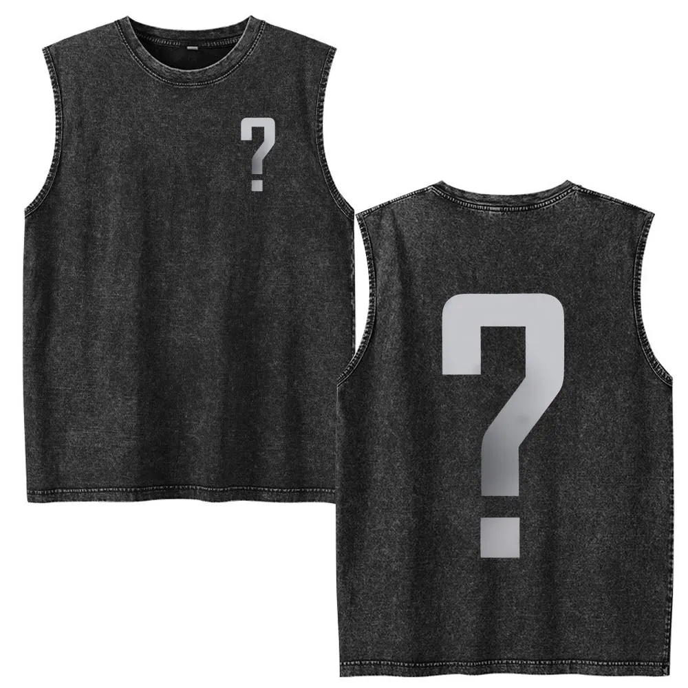 Stay Violent Brothers in Arms Skeleton Vintage Acid Washed Tank Tops T Shirt Men Clothing Casual Oversized Sleeveless Vest Tees