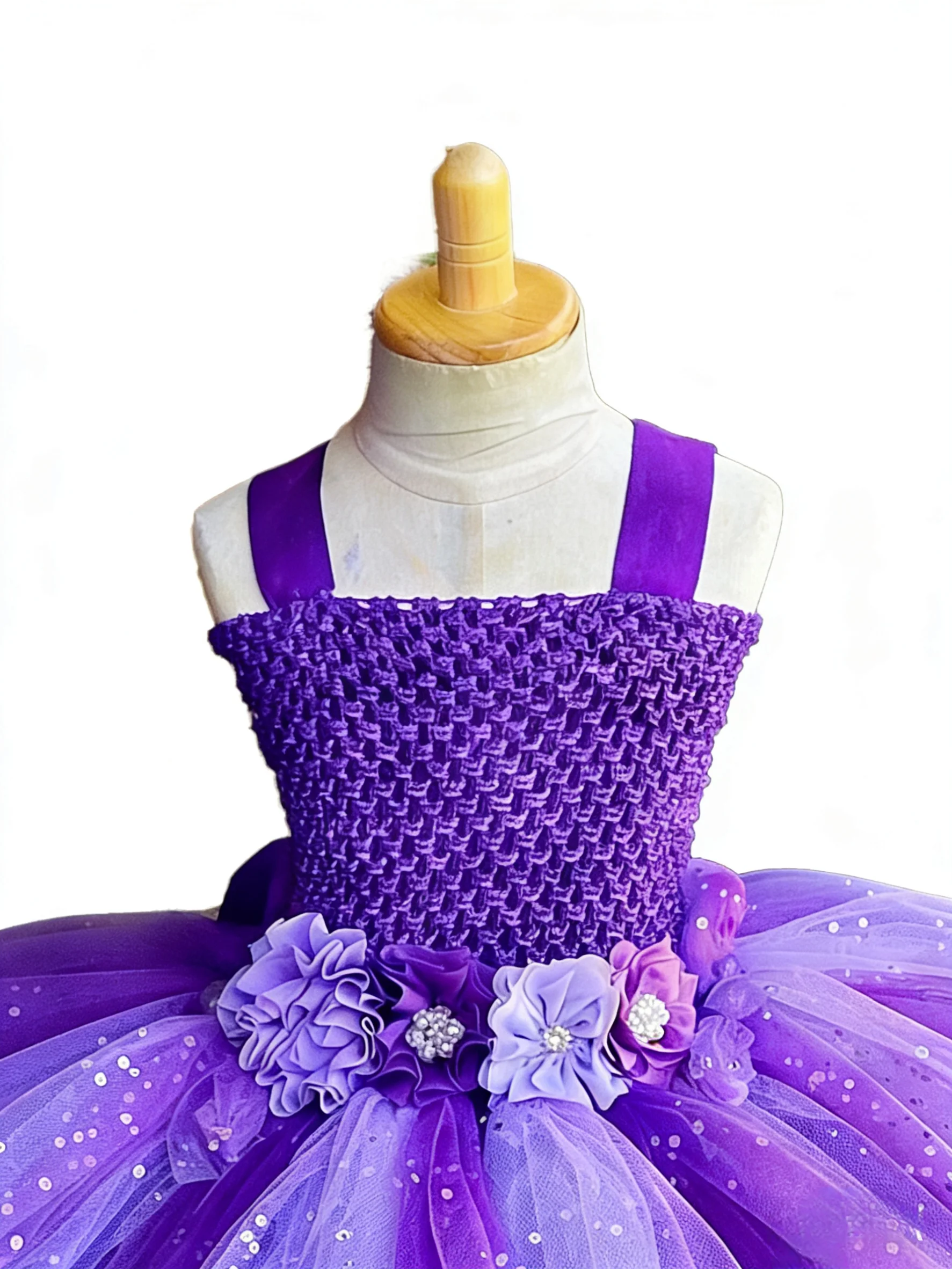 Girls Pink Flower Fairy Dress Kids Glitter Tutu Dresses with Wing and Stick Hairbow Children Birthday Christmas Party Costumes