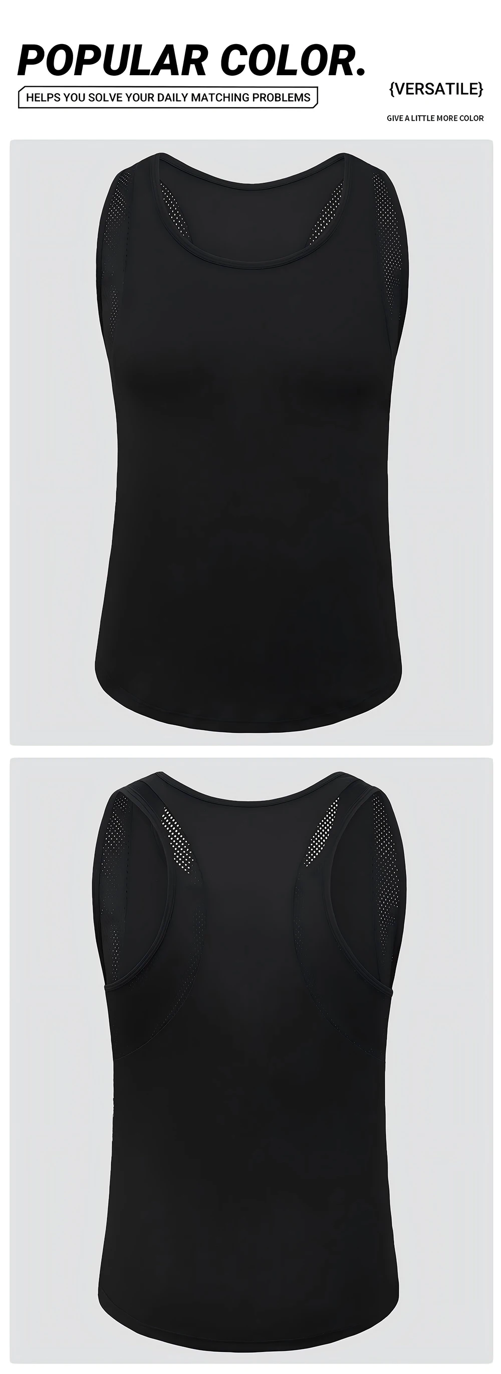 Summer Lightweight Fitness Tank Top Woman's Loose Running Casual Vest Sleeveless Comfy Quick Dry T-Shirt Mesh Soft Sportswears