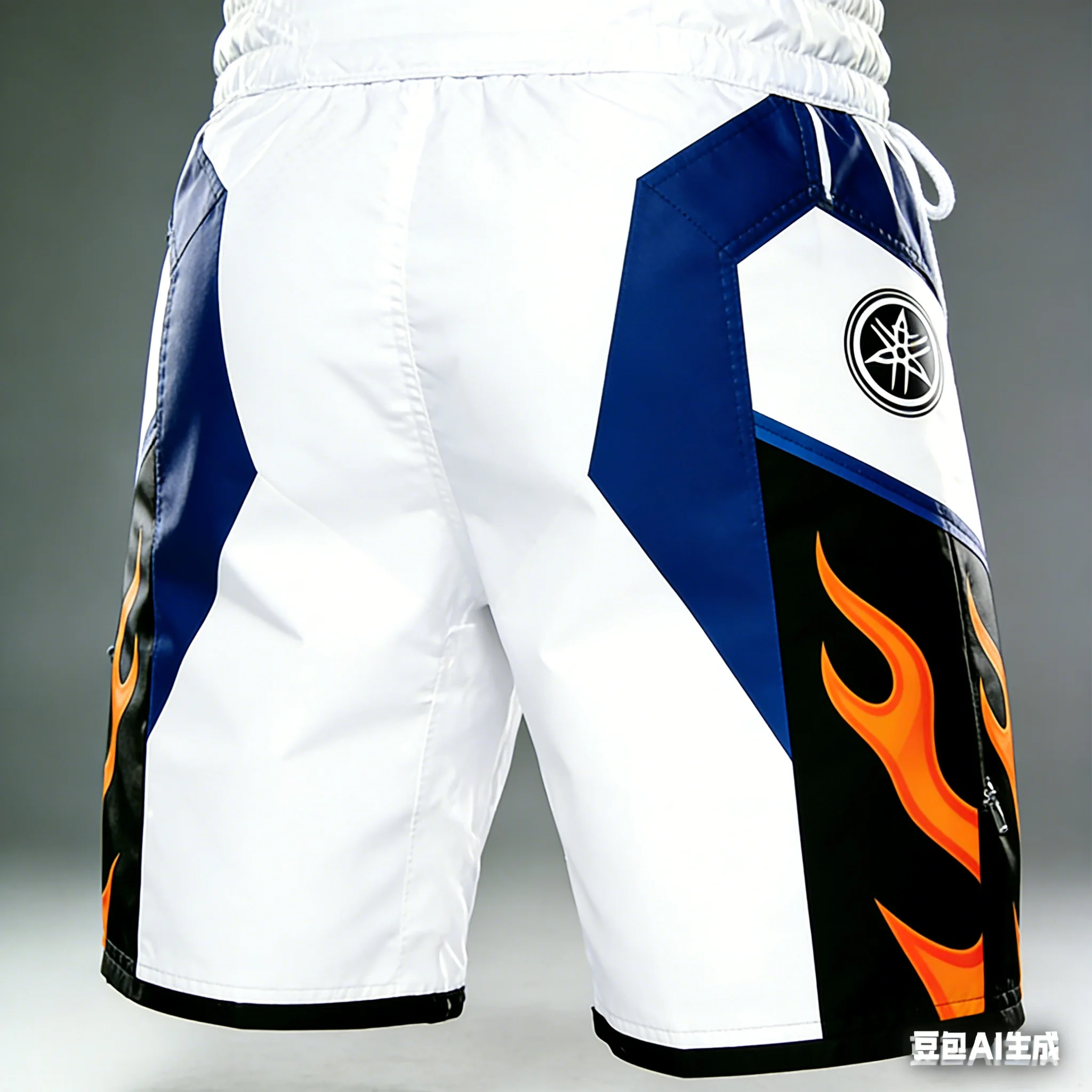 2026 Summer New Yamaha White Fashion Sports Outdoor Fitness Shorts, Men Women Large Casual Motorcycle Riding Shorts