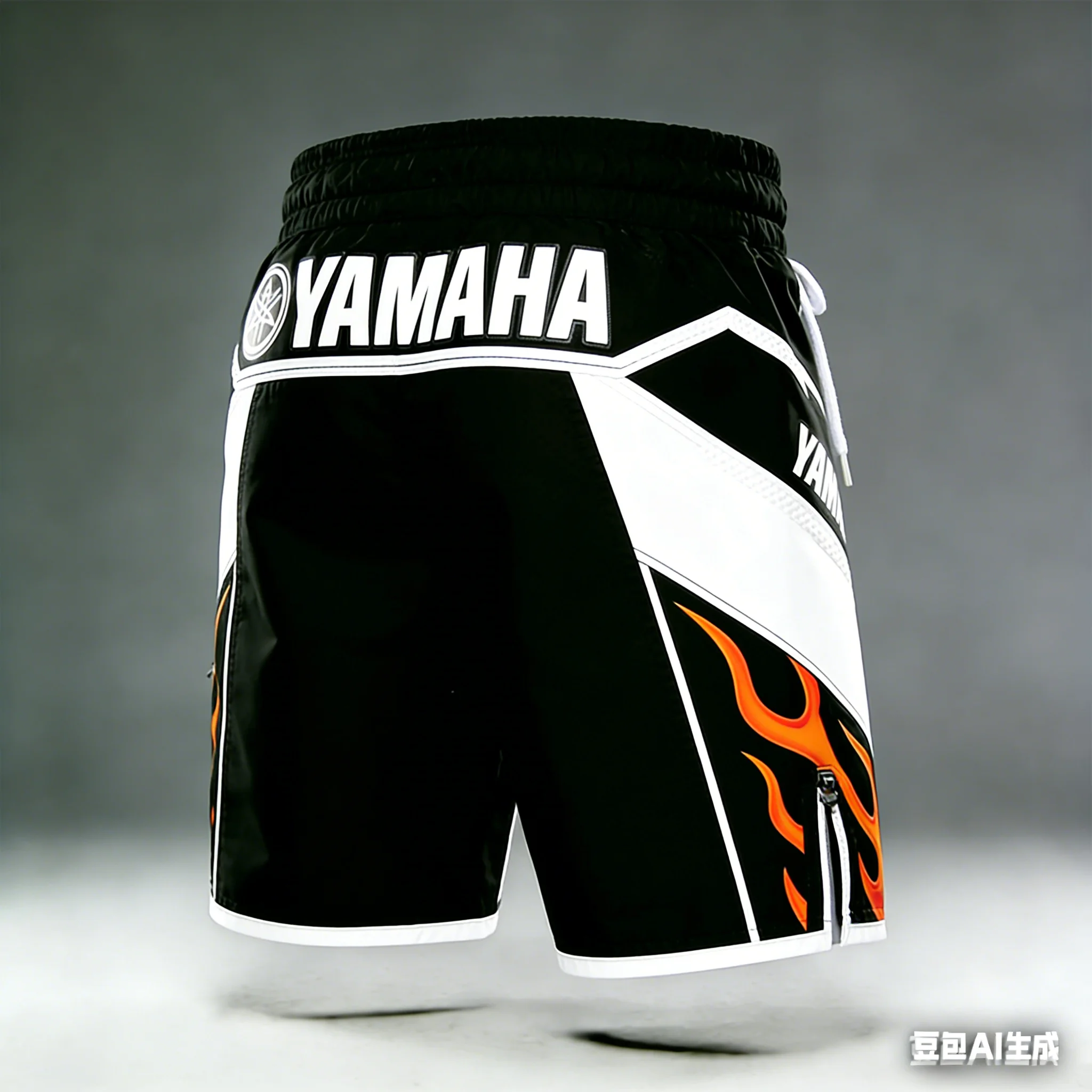 2026 Summer New Yamaha White Fashion Sports Outdoor Fitness Shorts, Men Women Large Casual Motorcycle Riding Shorts