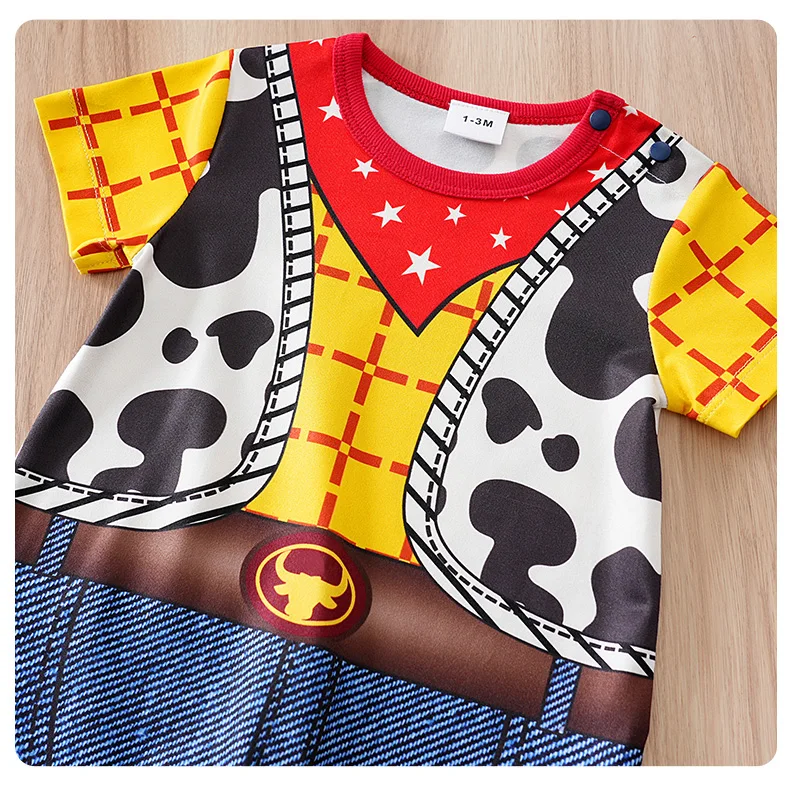 0-18months cosplay newborns Baby Clothes One-Piece Cartoon Anime short-Sleeved Trousers Banquet Summer Fashion neonatal clothing