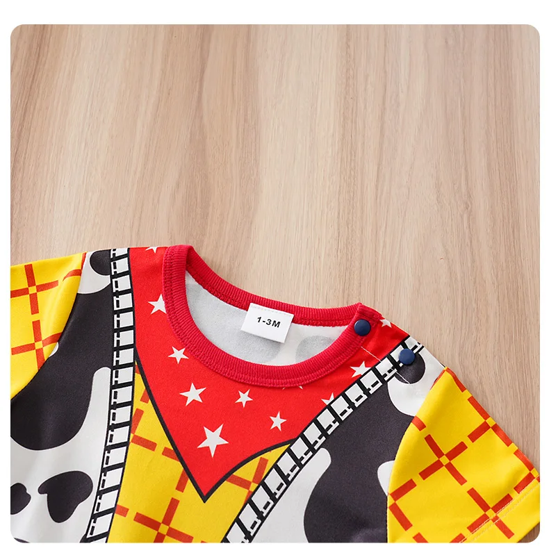 0-18months cosplay newborns Baby Clothes One-Piece Cartoon Anime short-Sleeved Trousers Banquet Summer Fashion neonatal clothing