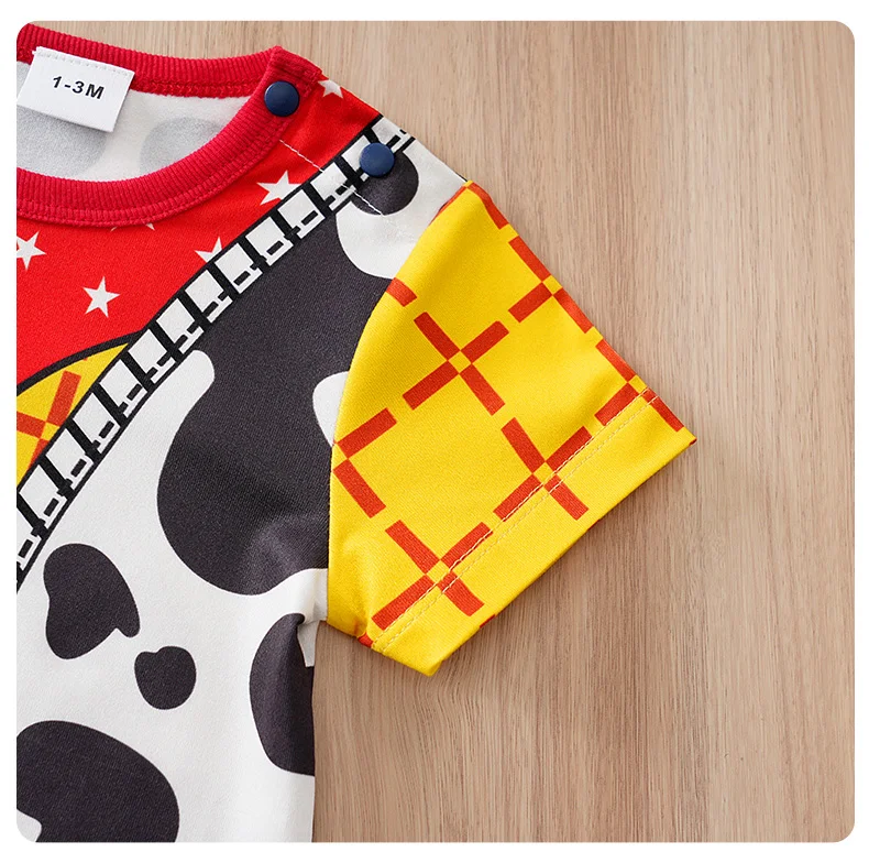 0-18months cosplay newborns Baby Clothes One-Piece Cartoon Anime short-Sleeved Trousers Banquet Summer Fashion neonatal clothing