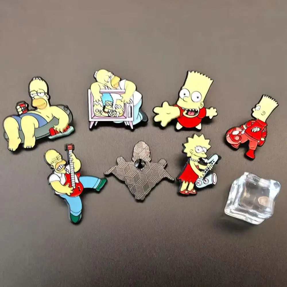 7/14pcs Anime Monster Cute Enamel Pins Set Brooch Lapel Pins Badge for Backpack Costume Accessories Jewelry Gift for Friends