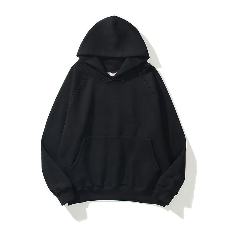 Men's and Women's Solid Color Pocket Hoodies Sports Fitness Sweatshirts Fashionable Casual Pullovers Multi Color