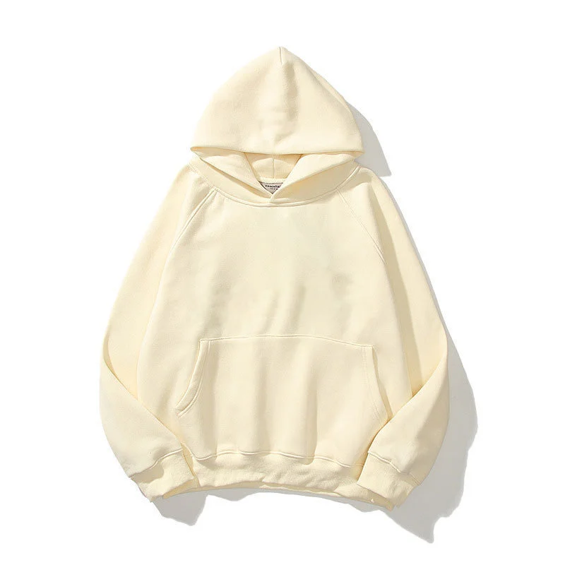 Men's and Women's Solid Color Pocket Hoodies Sports Fitness Sweatshirts Fashionable Casual Pullovers Multi Color