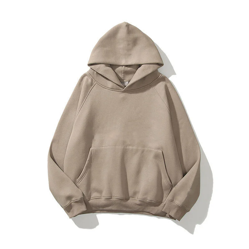 Men's and Women's Solid Color Pocket Hoodies Sports Fitness Sweatshirts Fashionable Casual Pullovers Multi Color