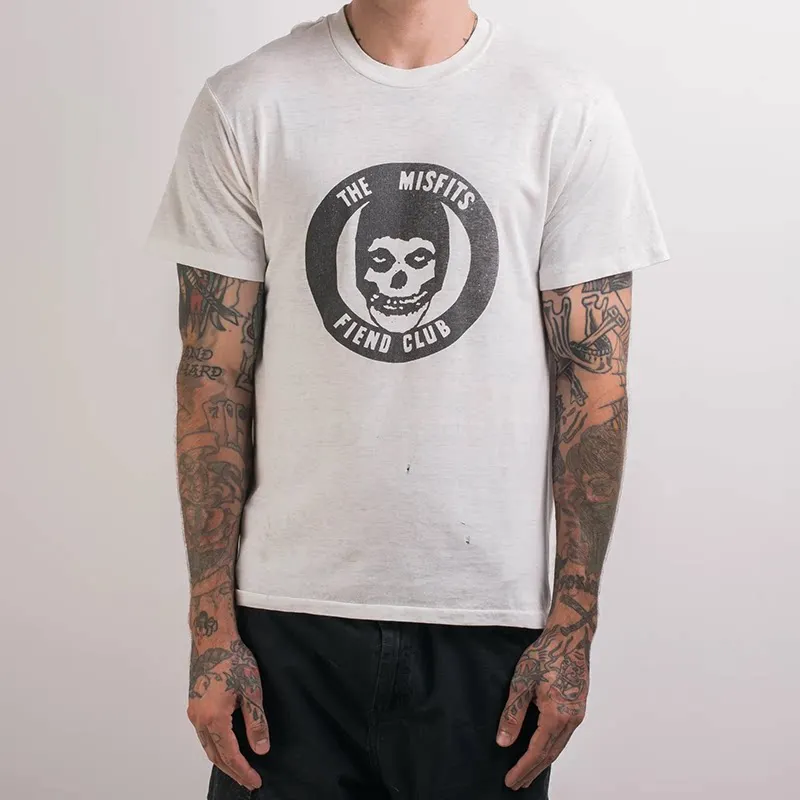 Misfits Band Rock Hardcore Punk Casual T-Shirt Men's and Women's Luxury Band Brand Top 2026 New