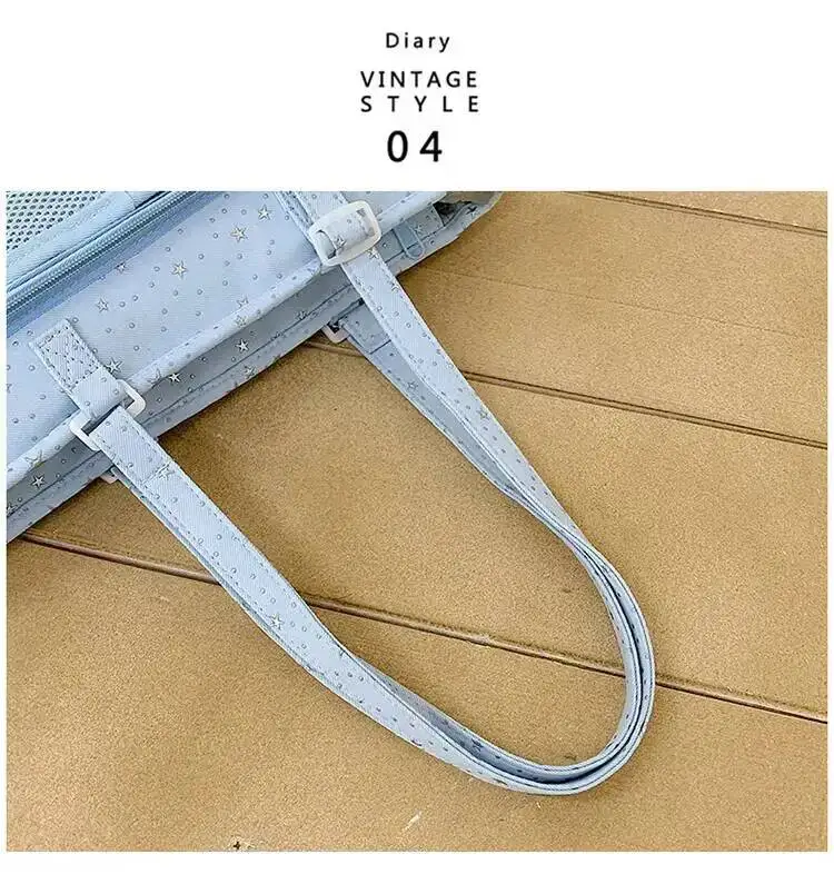 New Y2K Cute Star Bling Ita Bag Women's Fashion Shoulder Bag Lolita Girl Transparent Tote Bag DIY Display Crossbody Bag Handbags
