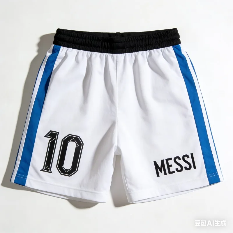 2026 Summer New Print # 10 Messi Fashionable Casual Sports Shorts, Adult Children's Plus Size Trendy Quick Drying Sports Pants