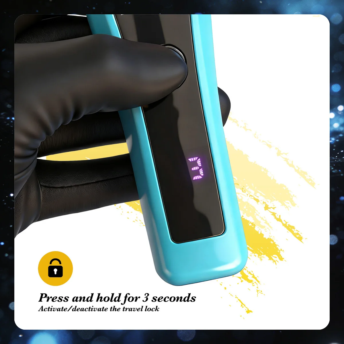 NewProfessional BRDCLIP Cordless Hair Trimmer DLC Ceramic Blade 1200mAH Battery LCD Speed Battery Indicator Barber Grooming Tool