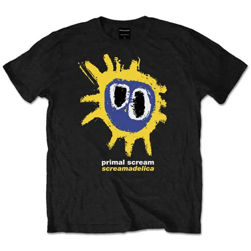 1984 British Acid Rock Primal Scream Original Call Band Casual T-shirt Men's and Women's Luxury Band Brand Top 2026 New