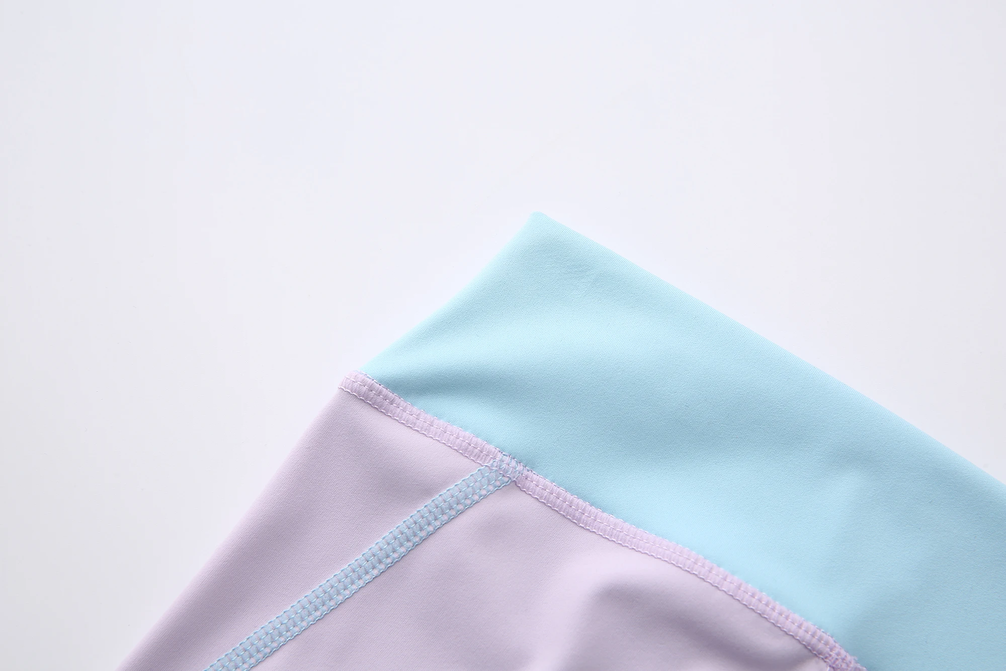 Girls' Color Block Cycling Shorts – High Waist Stretchy Bike Shorts for Running Sports 4-14Y