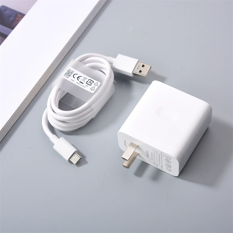 Original 80W SuperVooc Charger For OPPO Find N6 X8 X7 X6 X5 Reno 15 14 12 11 A6 Pro USB Fast Charging Adapter 6.5A Type C Cable