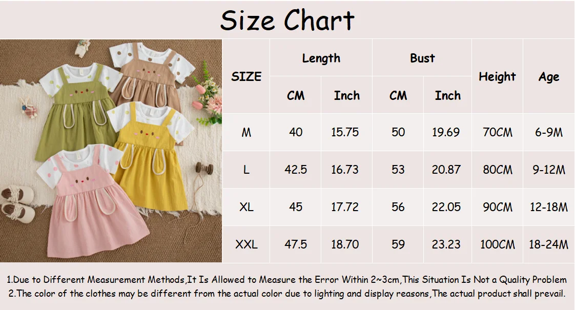 Baby Dress Summer Cartoon Cute Short-Sleeved Baby Girl Dress Sweet Beach Children's Dress Baby Girl Clothing
