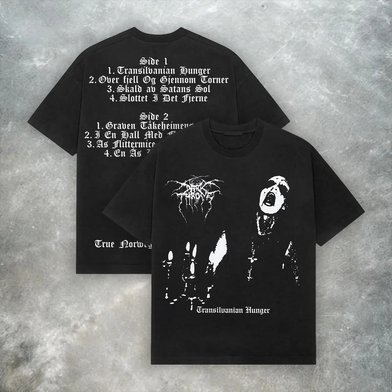 2026 New Darkthrone Transylvanian Hunger Tee Y2K Black Metal Band Summer Men's and Women's Breathable T-shirt Top