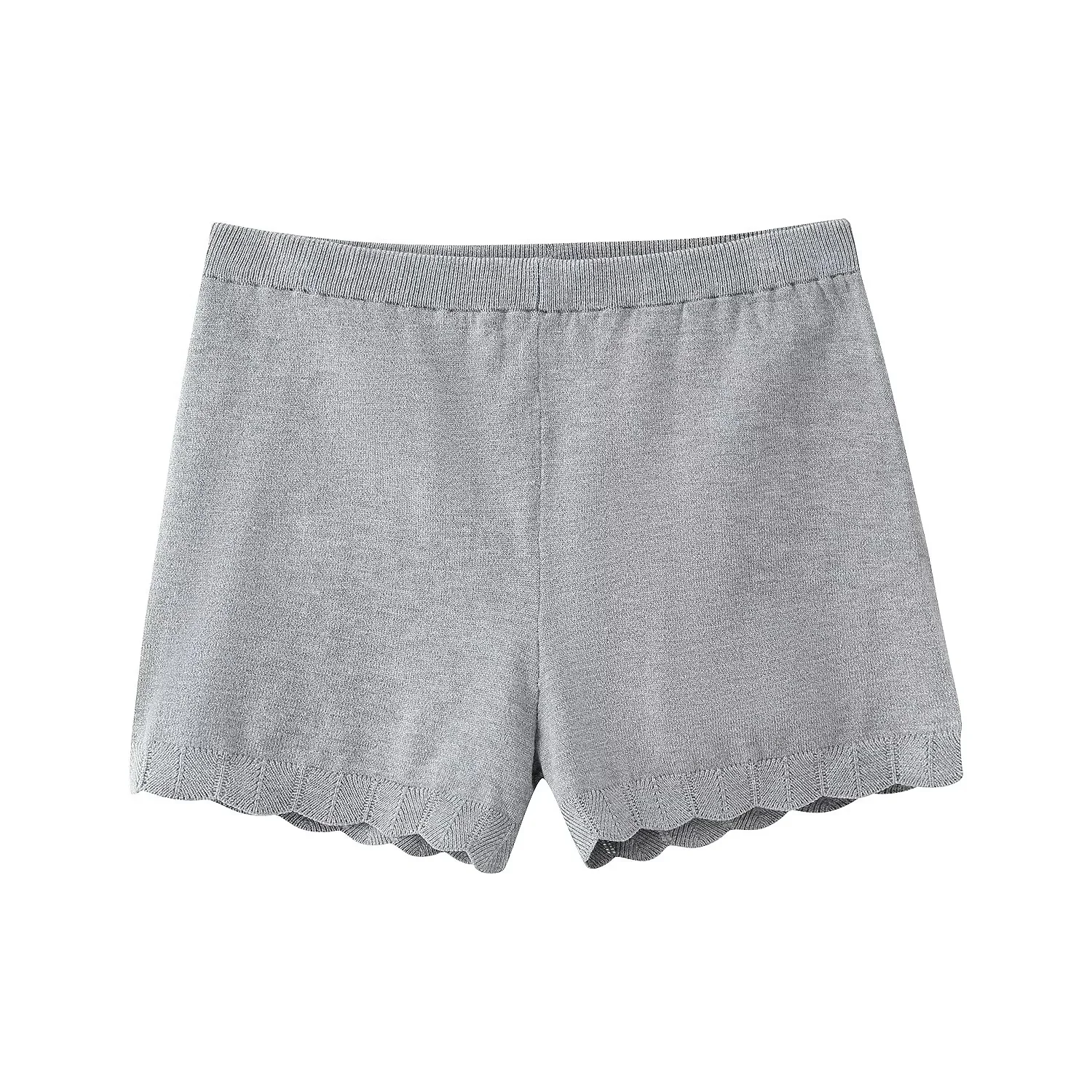 KONDALA Women Trendy Shorts Set Single Breasted Knitted Top Elastic Waist Shorts New Fashion 2026 Spring Summer Streetwear Set