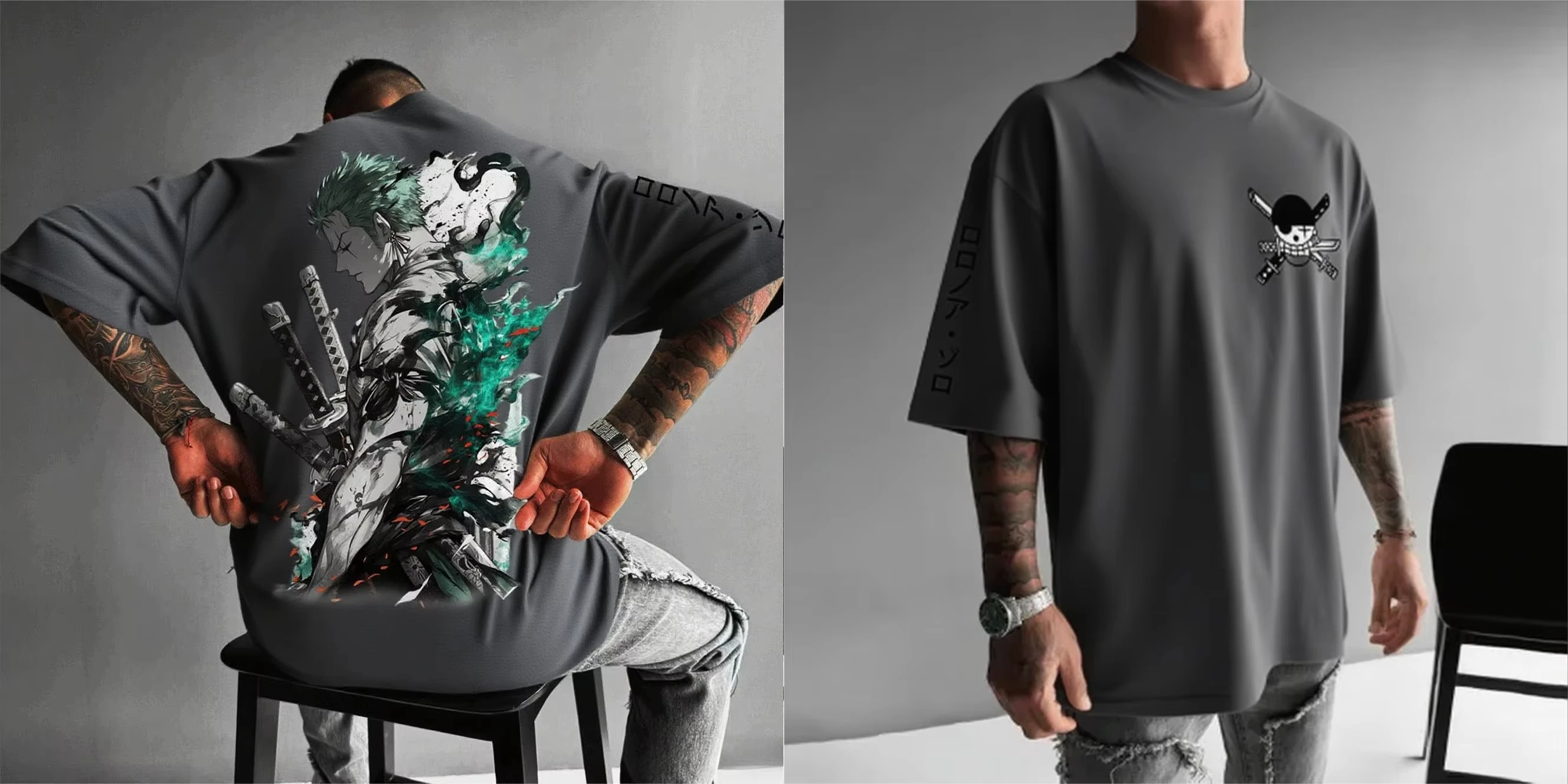 2026 One One Piece Zoro Anime Men's Short Sleeve T-shirt New Summer Cotton Streetwear Casual Top Graphic Tee Y2k Clothes Unisex