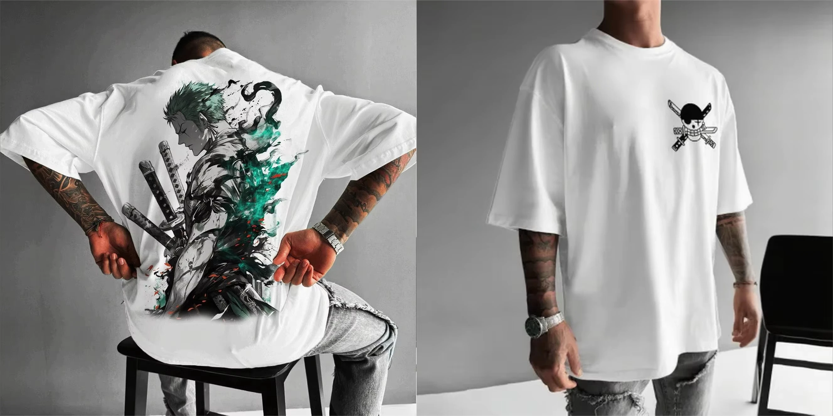 2026 One One Piece Zoro Anime Men's Short Sleeve T-shirt New Summer Cotton Streetwear Casual Top Graphic Tee Y2k Clothes Unisex