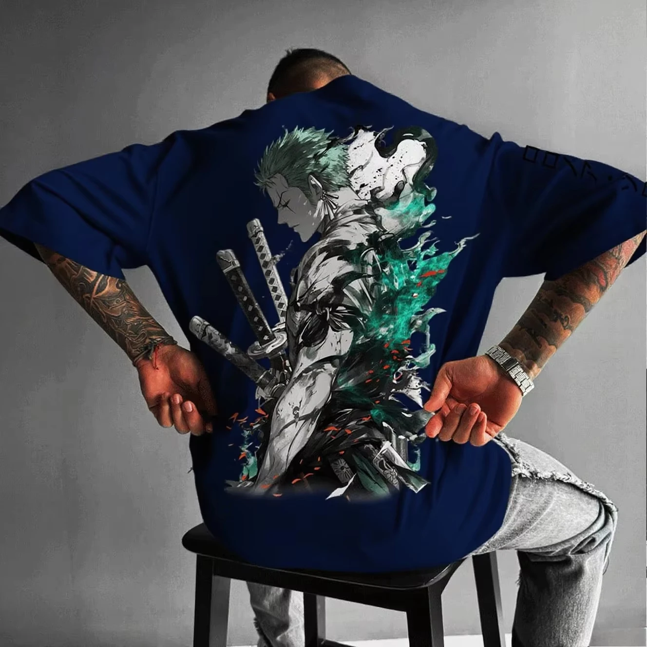2026 One One Piece Zoro Anime Men's Short Sleeve T-shirt New Summer Cotton Streetwear Casual Top Graphic Tee Y2k Clothes Unisex