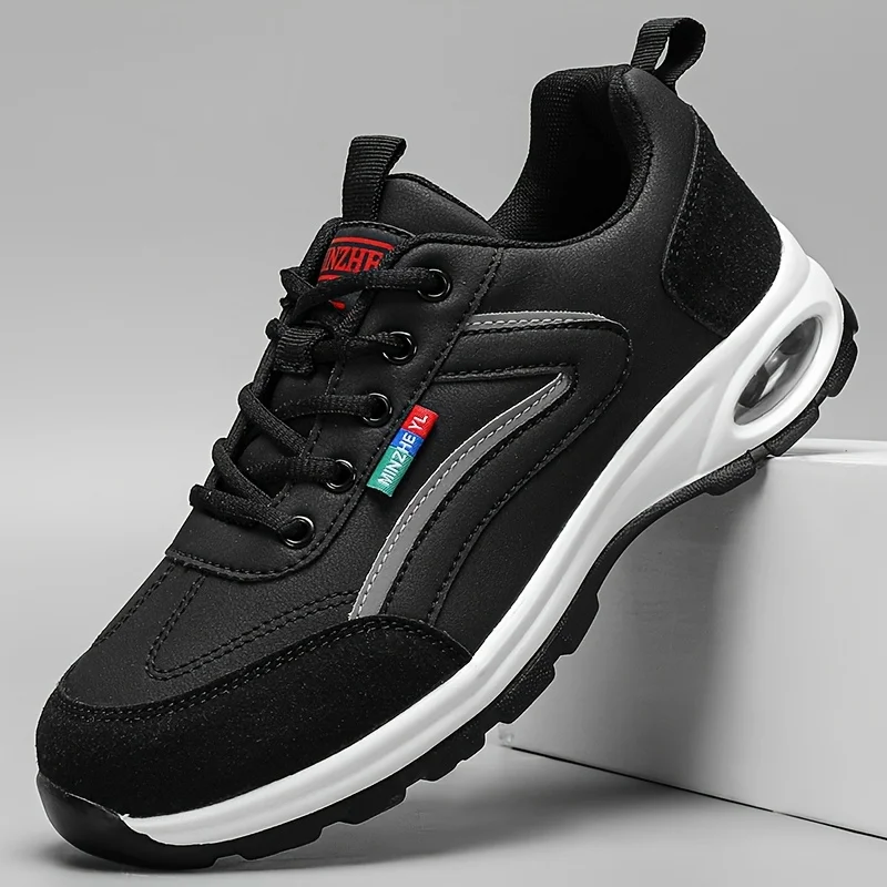Men's Trendy Sports Shoes Lightweight Breathable Modern Non Slip Shoes Suede Detailing Outdoor Stylish Daily Wear Men Sneakers