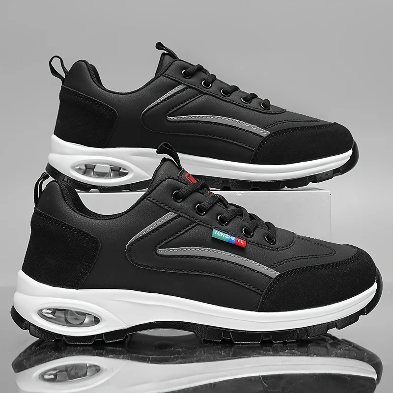 Men's Trendy Sports Shoes Lightweight Breathable Modern Non Slip Shoes Suede Detailing Outdoor Stylish Daily Wear Men Sneakers