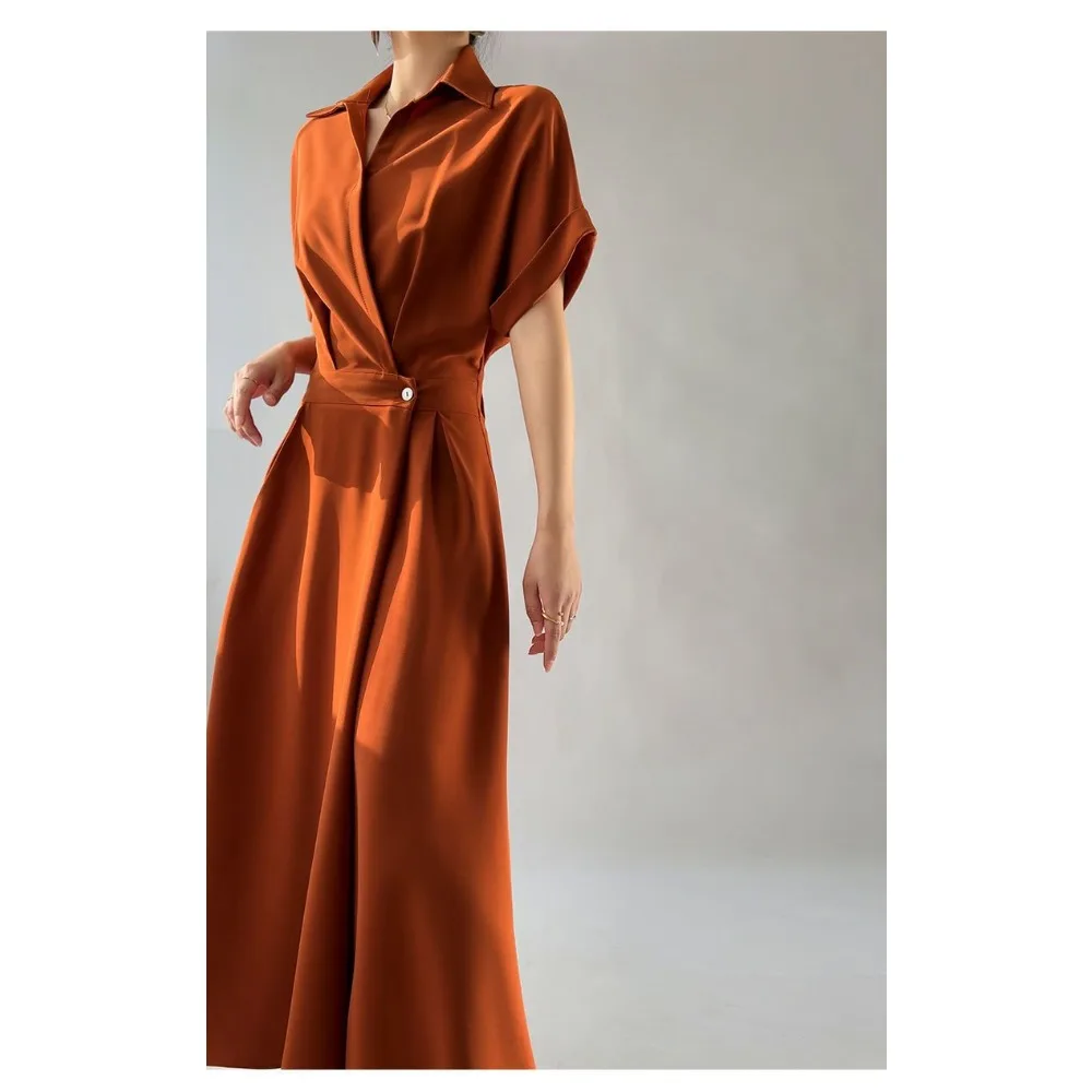 High-end Design French Niche Dress Women's Summer New Commuter Temperament Thin Long Dress High-end Skirt Women Clothing