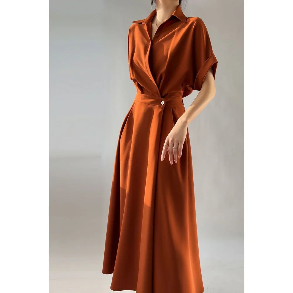 High-end Design French Niche Dress Women's Summer New Commuter Temperament Thin Long Dress High-end Skirt Women Clothing