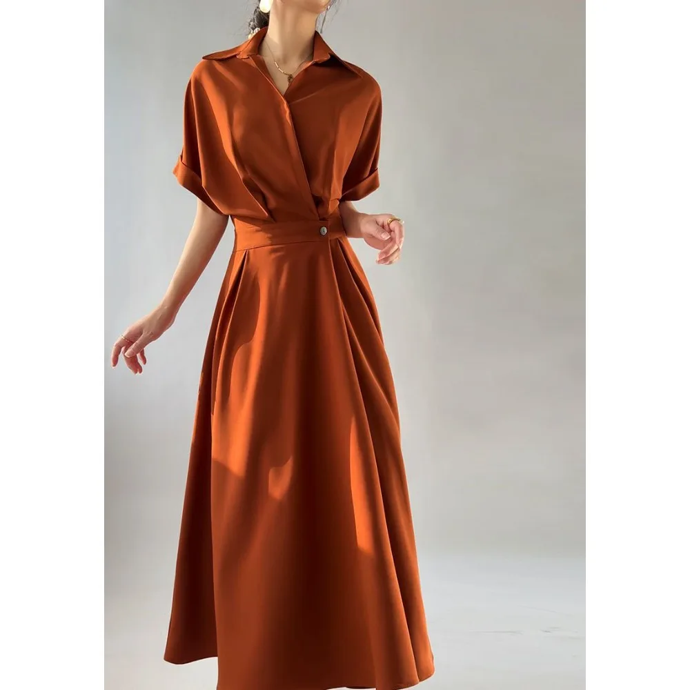 High-end Design French Niche Dress Women's Summer New Commuter Temperament Thin Long Dress High-end Skirt Women Clothing