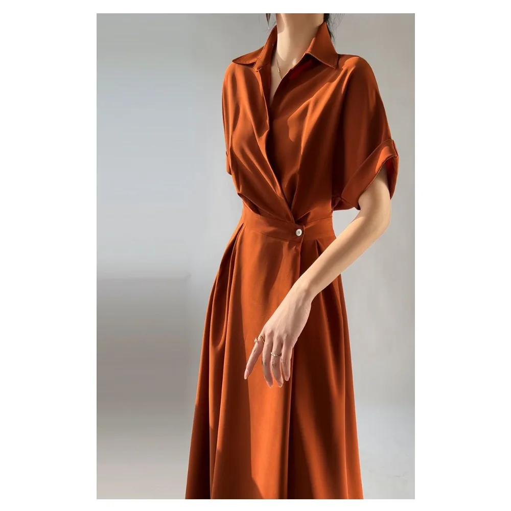 High-end Design French Niche Dress Women's Summer New Commuter Temperament Thin Long Dress High-end Skirt Women Clothing