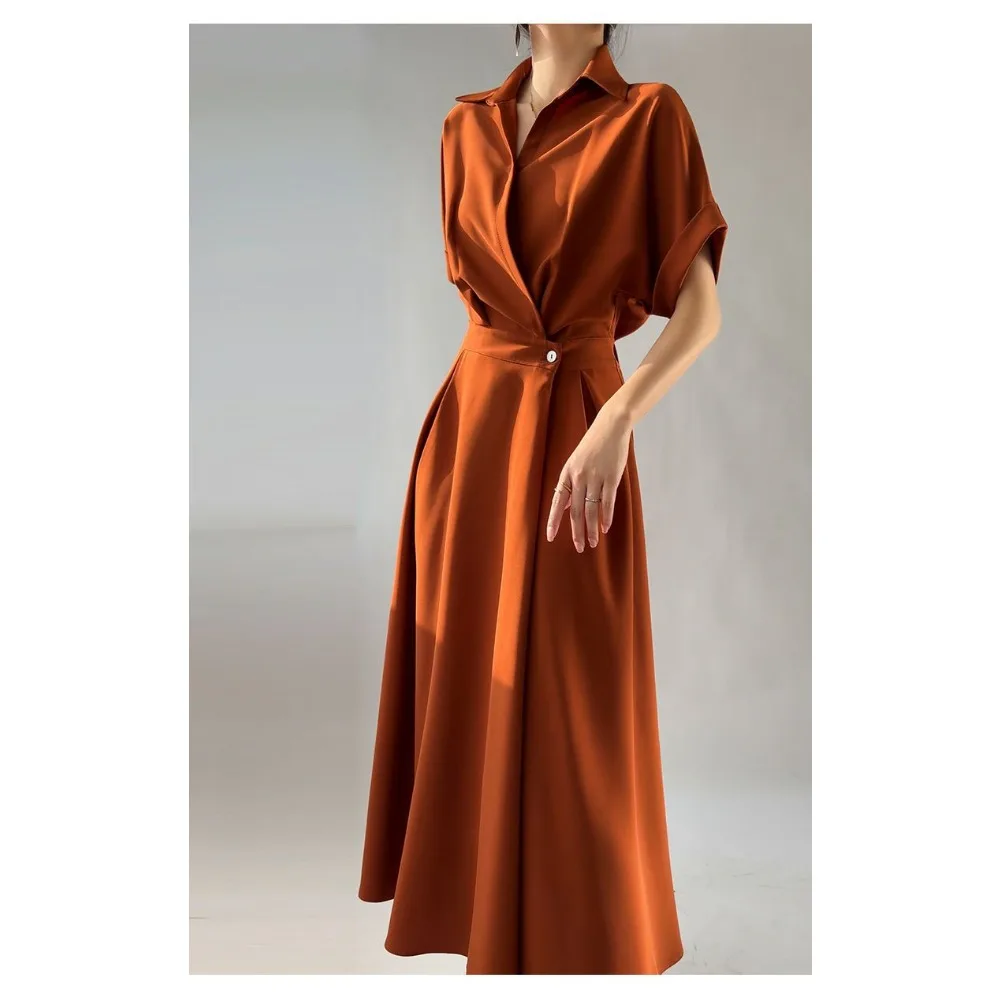 High-end Design French Niche Dress Women's Summer New Commuter Temperament Thin Long Dress High-end Skirt Women Clothing