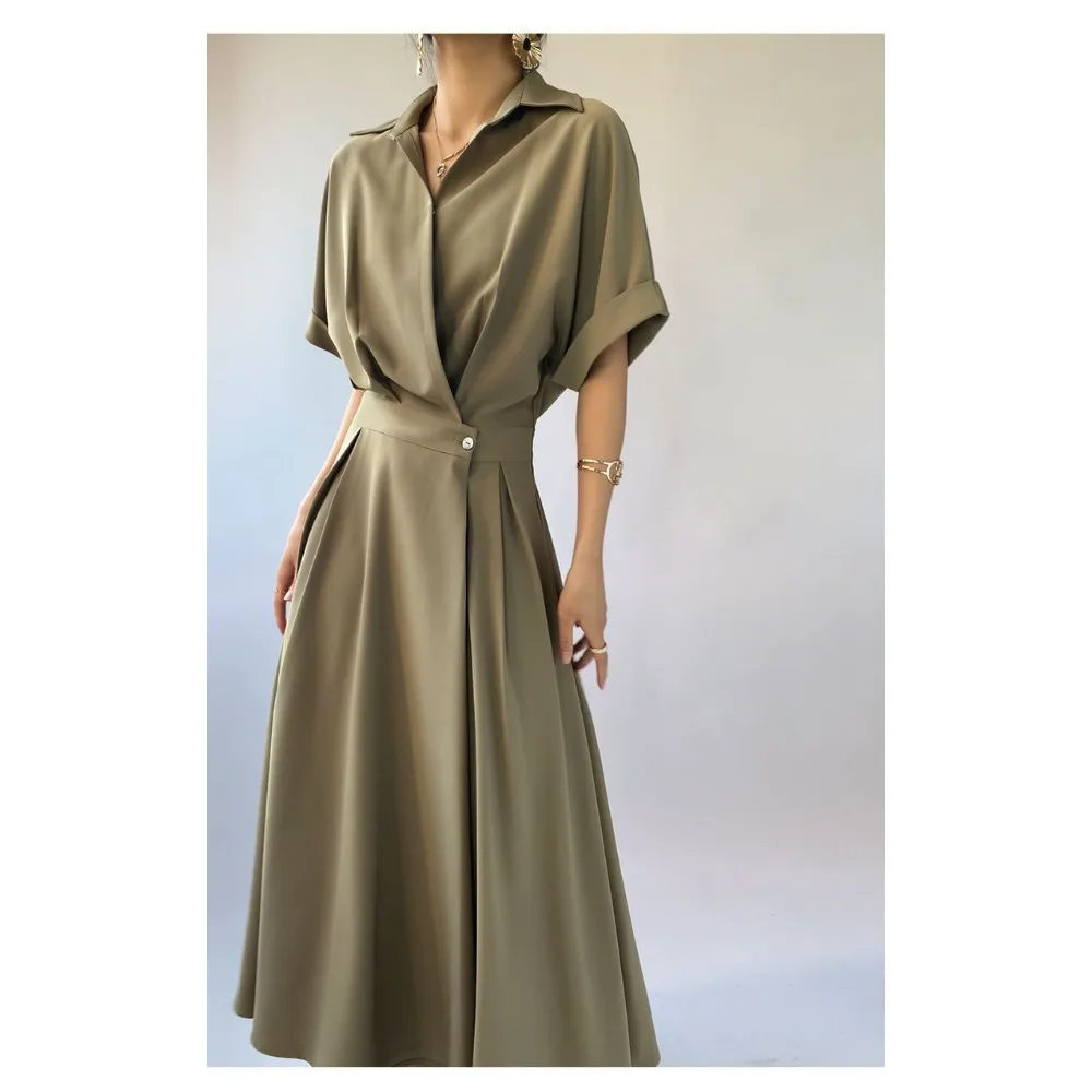 High-end Design French Niche Dress Women's Summer New Commuter Temperament Thin Long Dress High-end Skirt Women Clothing