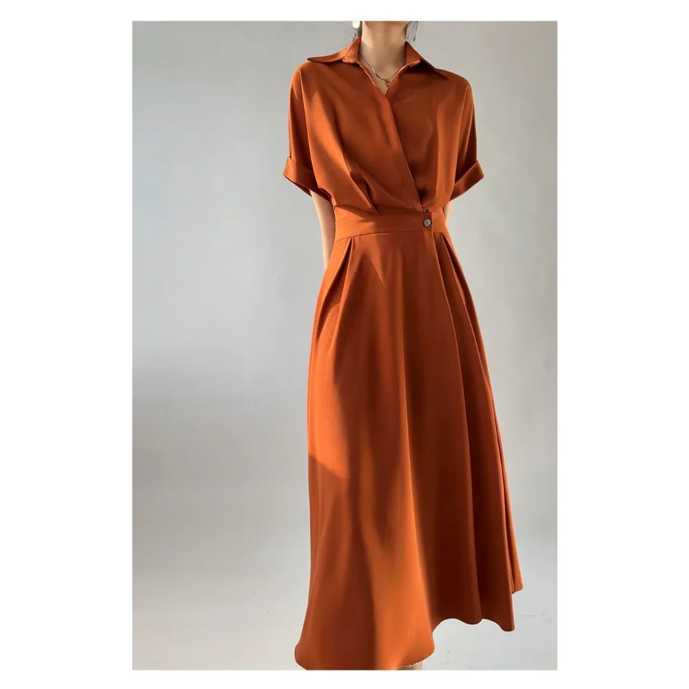 High-end Design French Niche Dress Women's Summer New Commuter Temperament Thin Long Dress High-end Skirt Women Clothing
