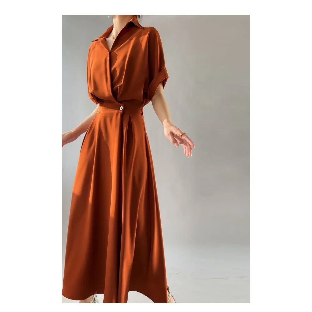 High-end Design French Niche Dress Women's Summer New Commuter Temperament Thin Long Dress High-end Skirt Women Clothing