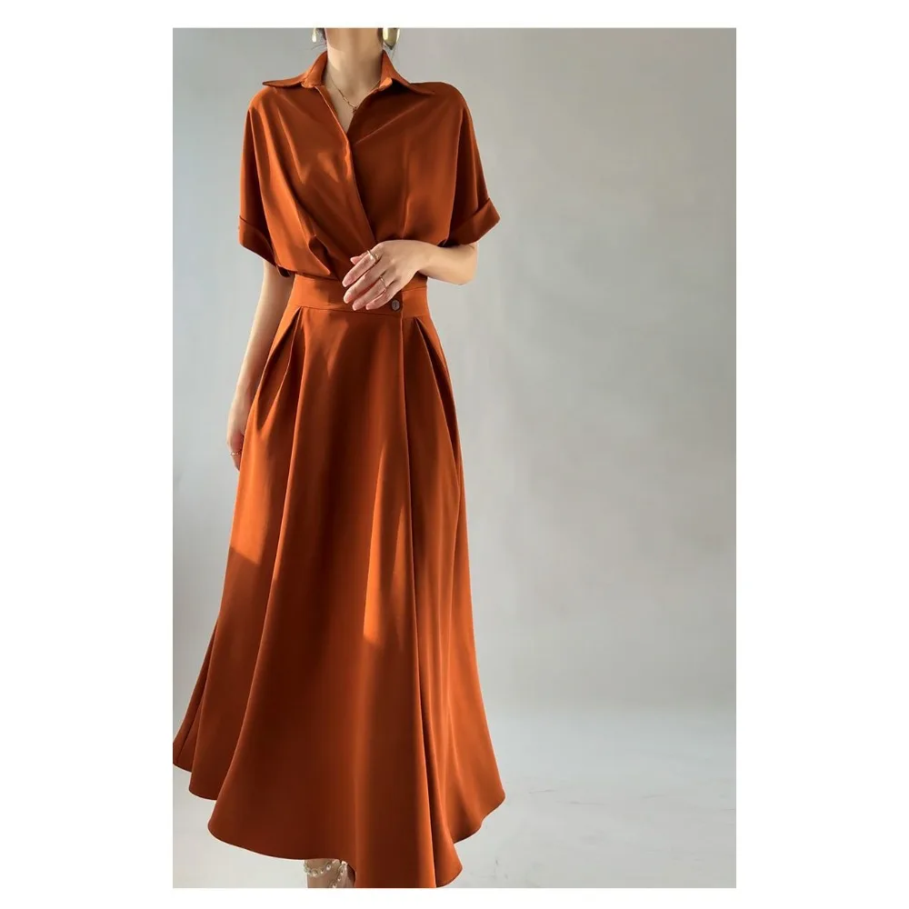 High-end Design French Niche Dress Women's Summer New Commuter Temperament Thin Long Dress High-end Skirt Women Clothing