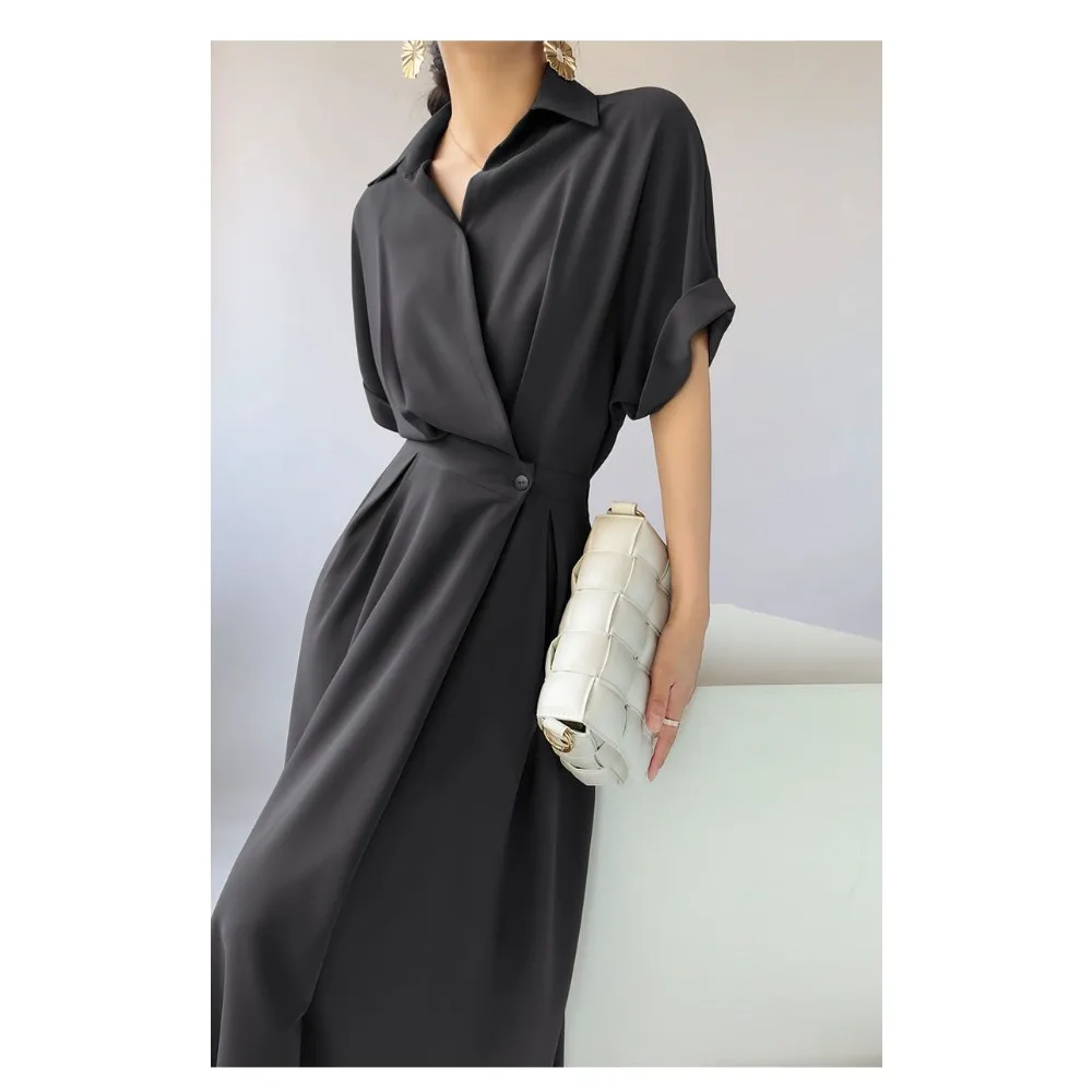 High-end Design French Niche Dress Women's Summer New Commuter Temperament Thin Long Dress High-end Skirt Women Clothing