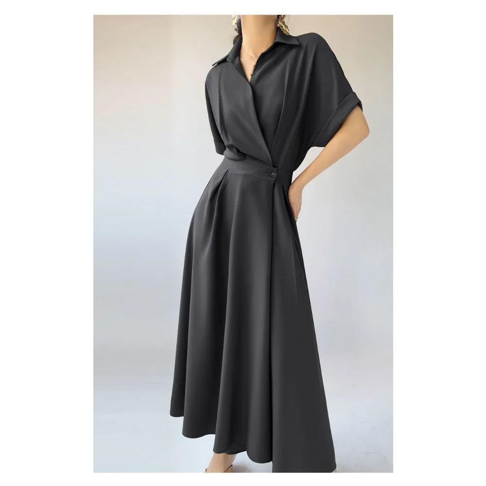 High-end Design French Niche Dress Women's Summer New Commuter Temperament Thin Long Dress High-end Skirt Women Clothing