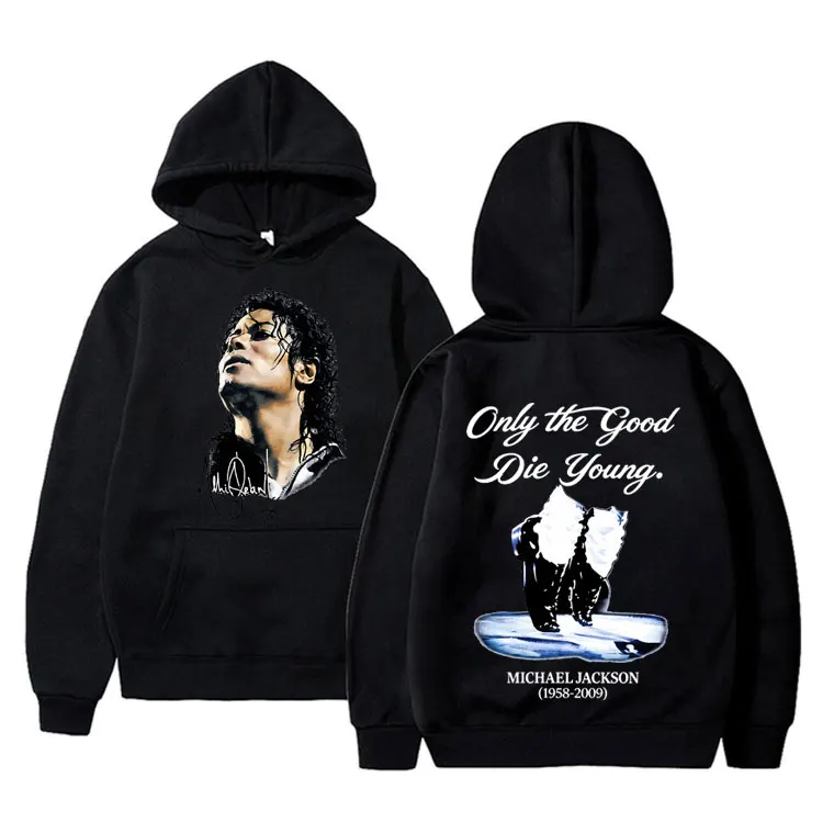 Michael Jackson King of Pop Hoodie Men Women Vintage Gothic Rock Sweatshirt Men's Punk Oversized Pullovers Hoodies Streetwear