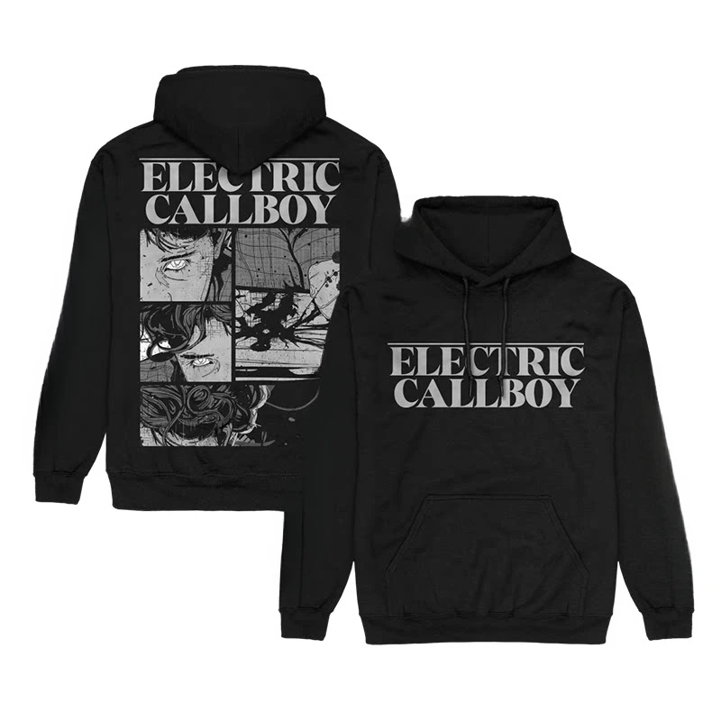Electronic Rock Band Electric Callboy Casual Loose Fitting Men's and Women's Hooded Sweatshirts