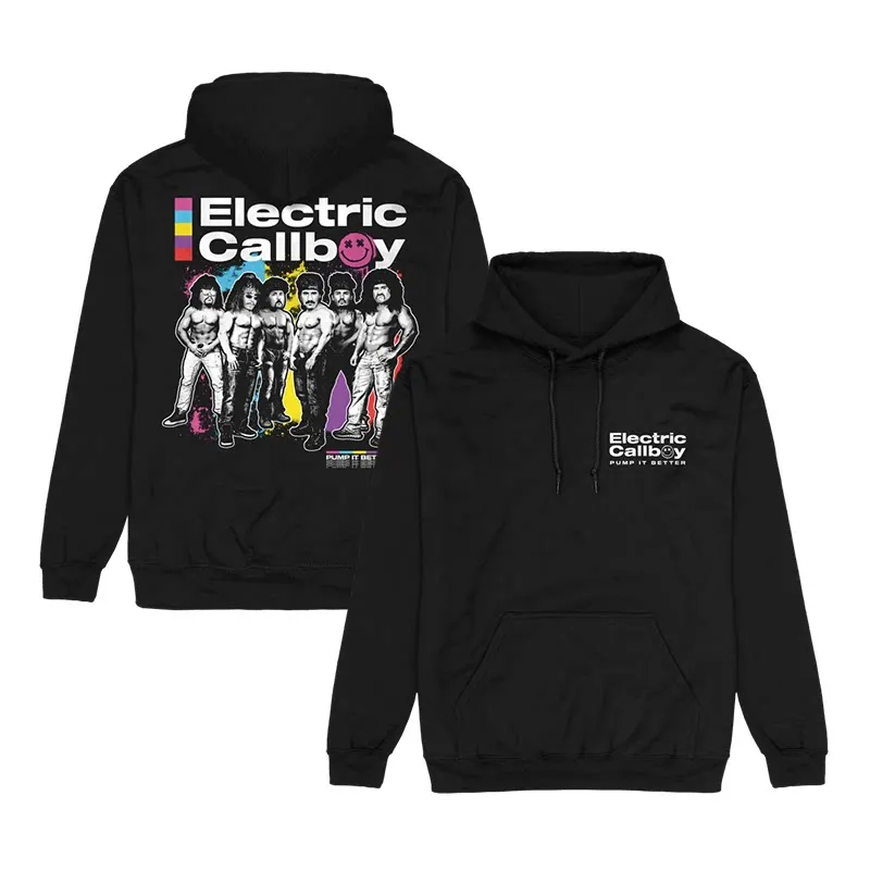 Electronic Rock Band Electric Callboy Casual Loose Fitting Men's and Women's Hooded Sweatshirts