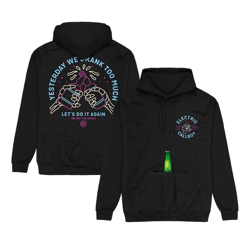 Electronic Rock Band Electric Callboy Casual Loose Fitting Men's and Women's Hooded Sweatshirts