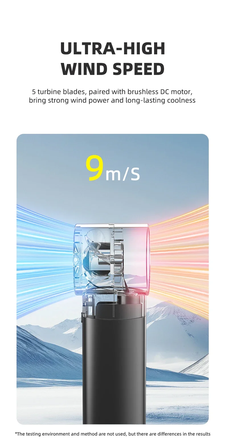 Handheld Small Fan Turbine Spray Mini Fan Water Replenishing Outdoor Camping Dormitory Household Portable USB Summer Cooling