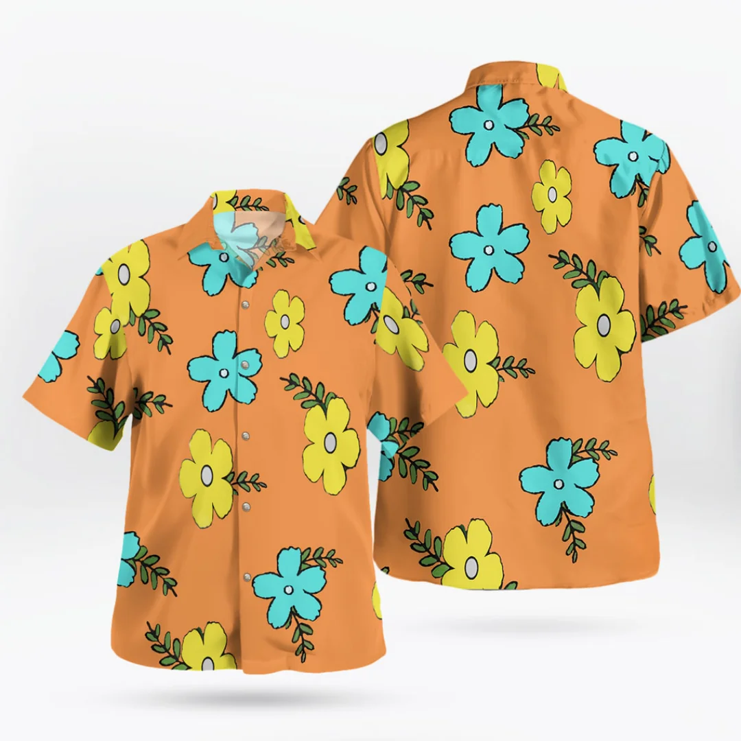 One Piece Sanji Egghead Shirt Hawaii Floral Button-Up Cosplay Summer Leisure Men's T-Shirt Children's Clothing Tee Y2k Woman