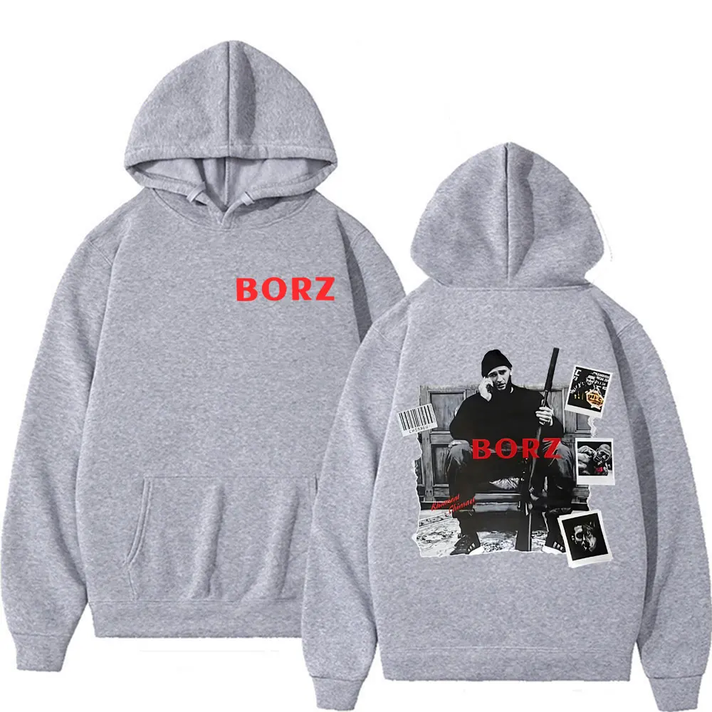 Khamzat Chimaev Borz The Wolf Merch Hoodies Men's Clothing Fashion Trend High Street Hooded Casual Violence Aesthetic Sweatshirt