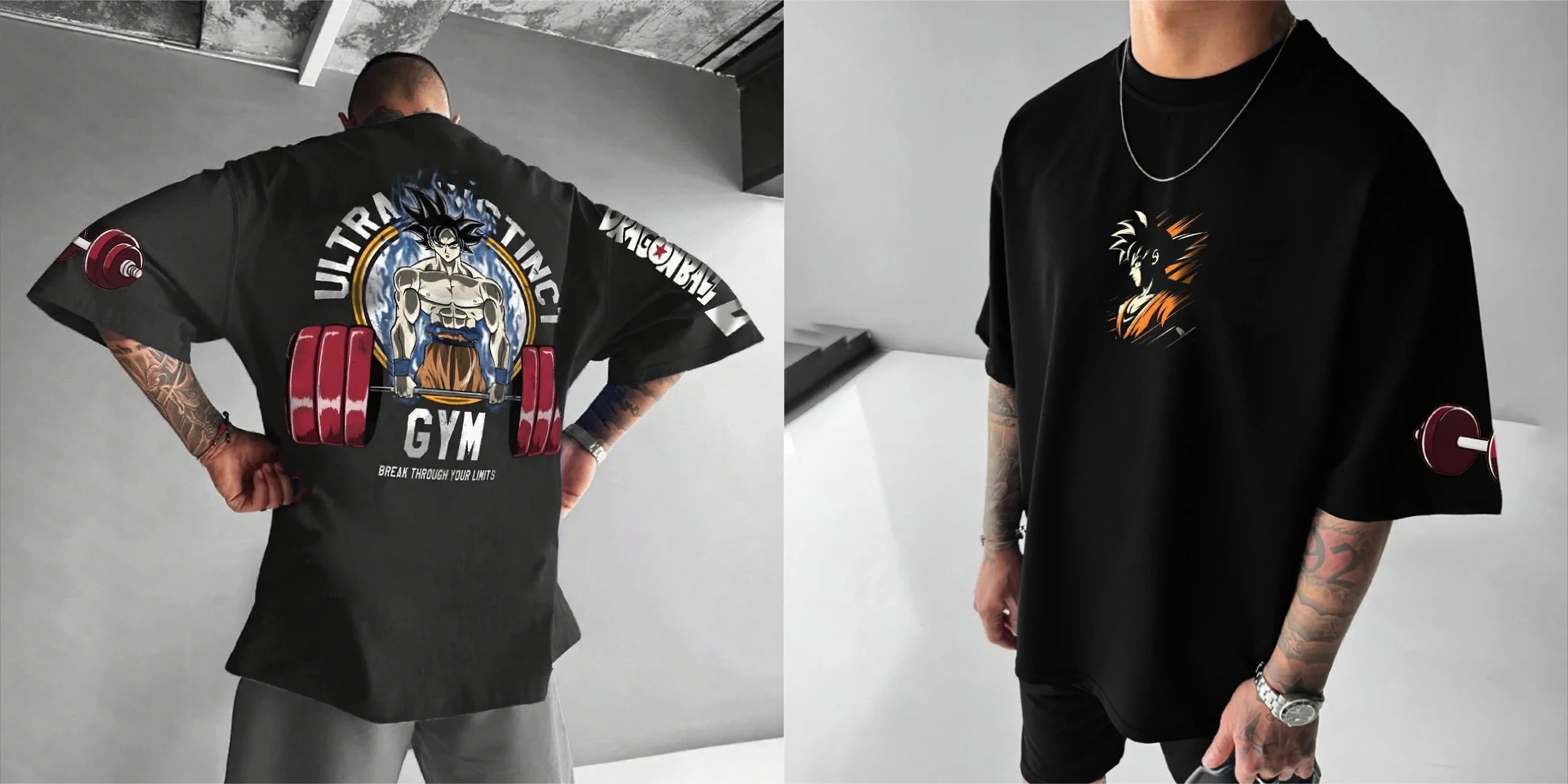 2026 New Dragon Ball Goku Fitness Graphic T-shirt Men Summer Anime Gym Cotton Women Short Sleeve Tee Casual Tops Y2k Clothes