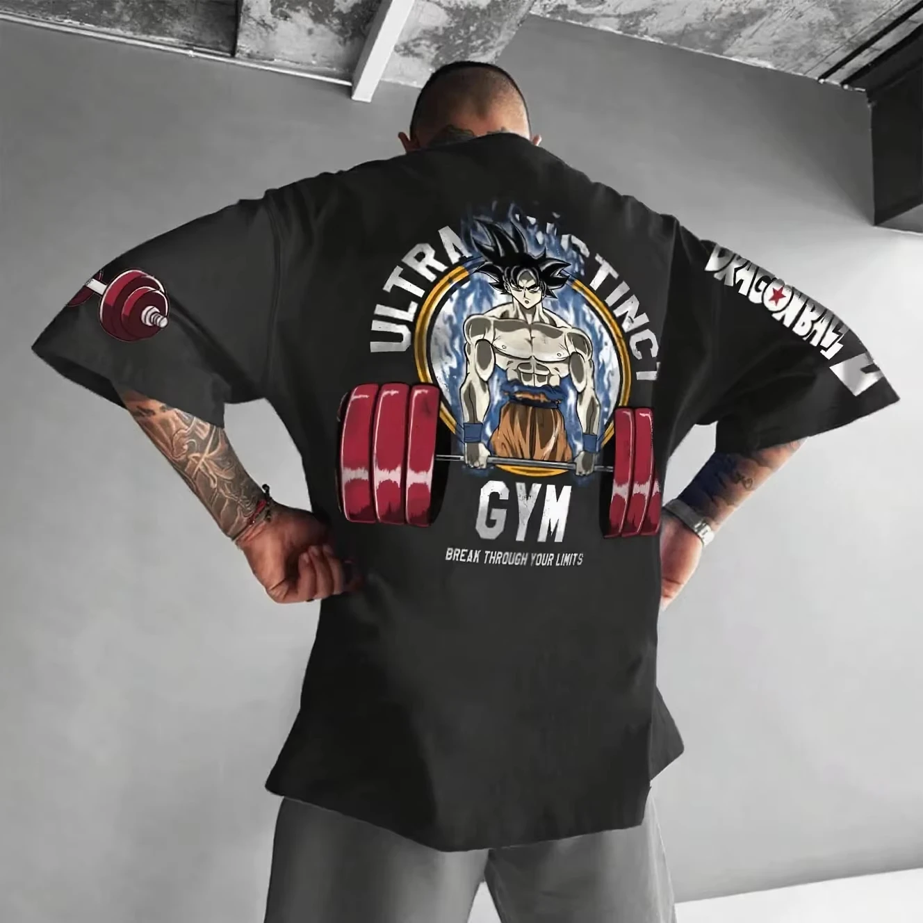 2026 New Dragon Ball Goku Fitness Graphic T-shirt Men Summer Anime Gym Cotton Women Short Sleeve Tee Casual Tops Y2k Clothes