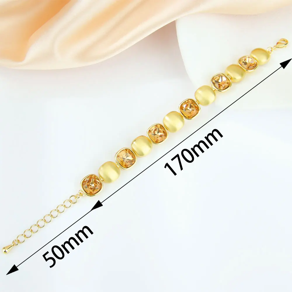 Original Charm Colored Crystal Jewelry Bracelet Earrings High Quality Natural Stone Women Fine Jewelry for Party Gifts